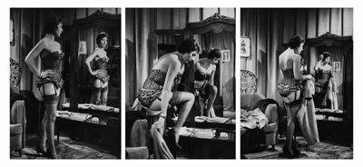 Franca Gandolfi in 'Padri e Figli', tre stampe vintage, gelatina ai sali d'argento