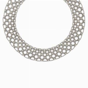 Collana in oro bianco 18k e diamanti