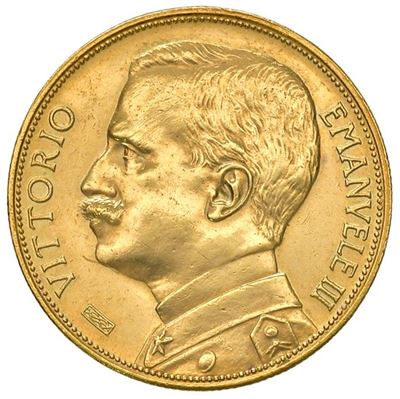 Vittorio Emanuele III, 50 Lire 1912, Aratrice