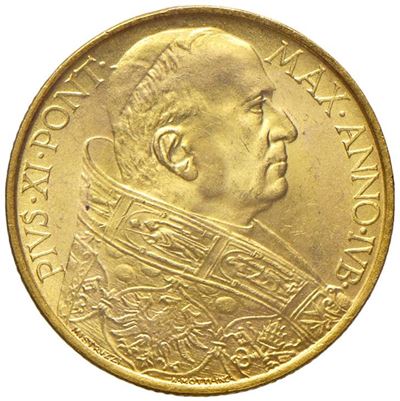Italia, Moneta da 100 lire - Pio XI (1922-1939), 1933-1934