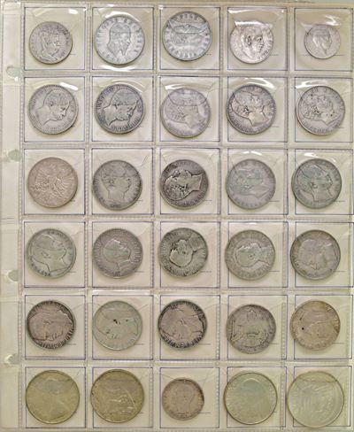 Collezione di monete, Regno di Sardegna, Regno d'Italia e Repubblica di San Marino