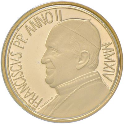Papa Francesco, Moneta commemorativa da 50 euro (2014), 450° anniversario della morte di Michelan...