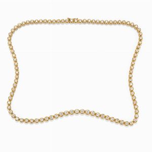 Collana tennis in oro 18k e diamanti