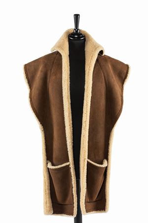Sheepskin leather stole