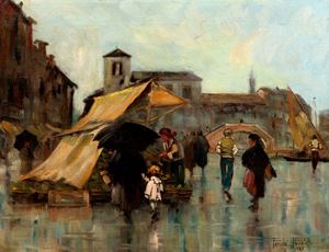 Pozzato Paride - Venezia, le spese sotto la pioggia