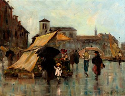 Venezia, le Spese Sotto la Pioggia