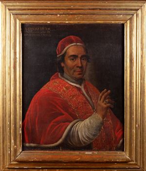 Scuola italiana, fine secolo XVIII - inizi secolo XIX - Portrait of Clement XIV