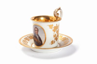 Tazza in Porcellana Meissen, Secolo XIX