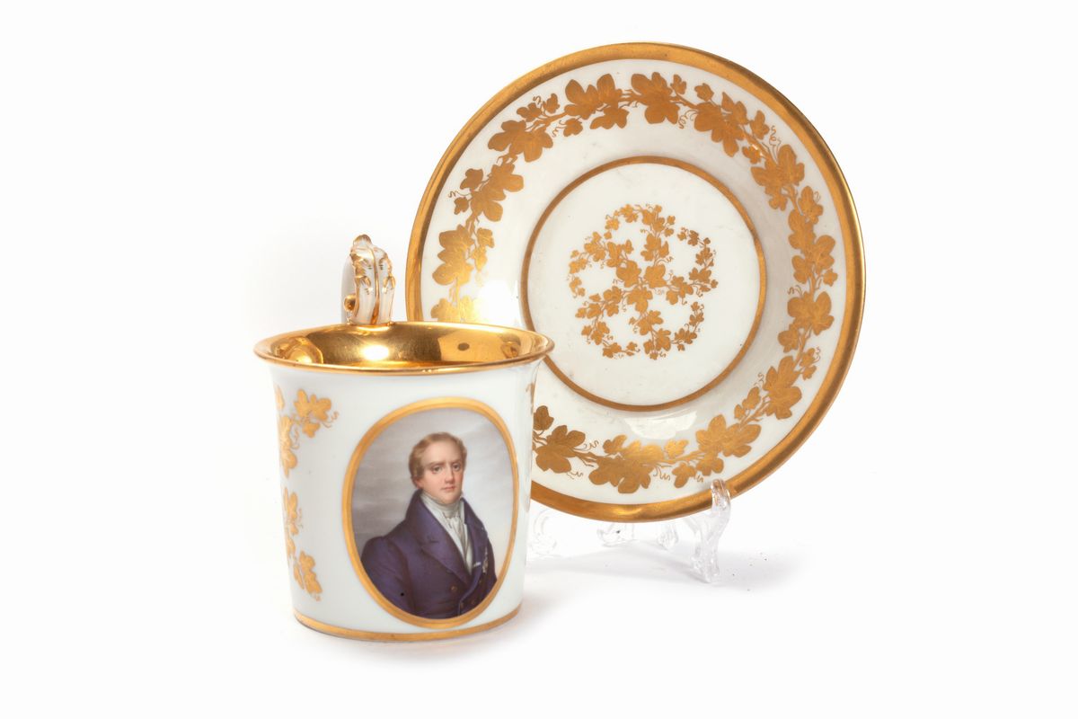 Tazza in Porcellana Meissen, Secolo XIX