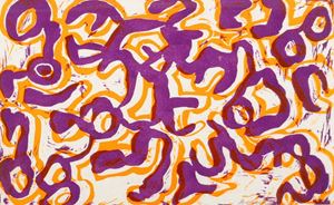 Accardi Carla - Composizione arancio e viola