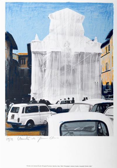 Wrapped Fountain, Spoleto, Italy 1968