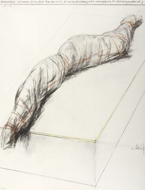 Wrapped Woman, Project for the Institute of Contemporary Art, Philadelphia