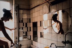 Käthe in the tub, West Berlin