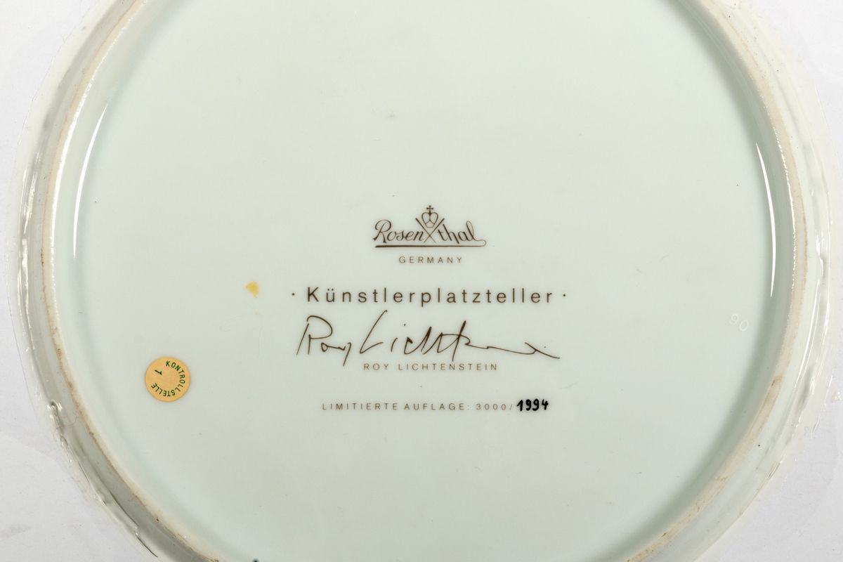 Roy Lichtenstein - Kunstlerplatzteller