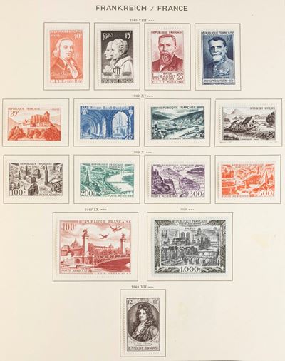 Collezione di Francobolli Europei e Astronautica, 12 album