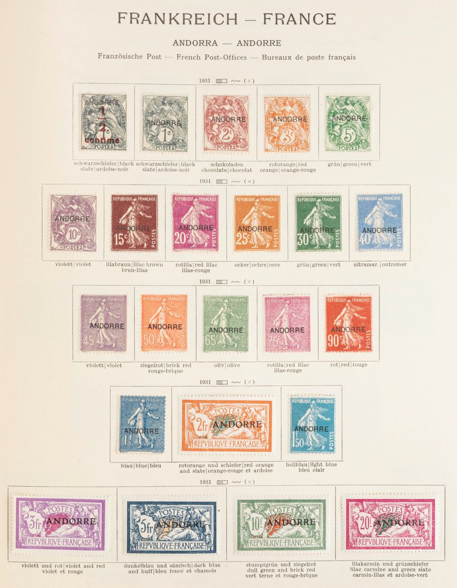 Collezione di Francobolli Europei e Astronautica, 12 album