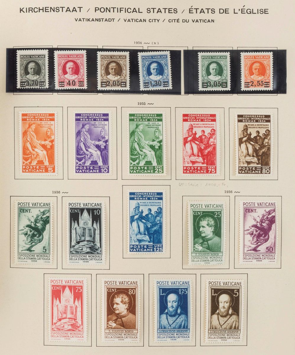 Collezione di Francobolli Europei e Astronautica, 12 album