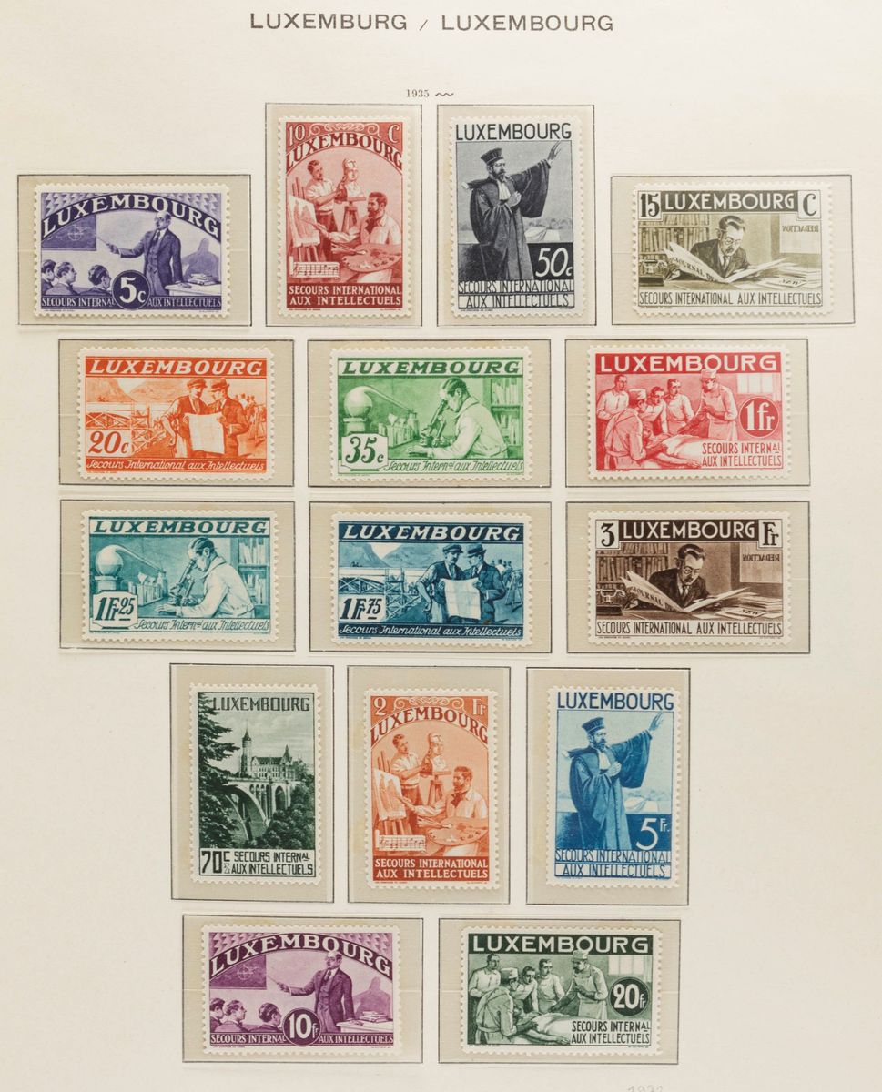 Collezione di Francobolli Europei e Astronautica, 12 album