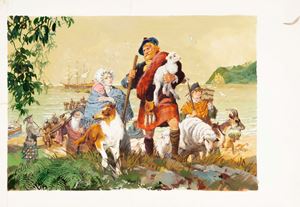 Sbarco degli scozzesi in Nuova Zelanda