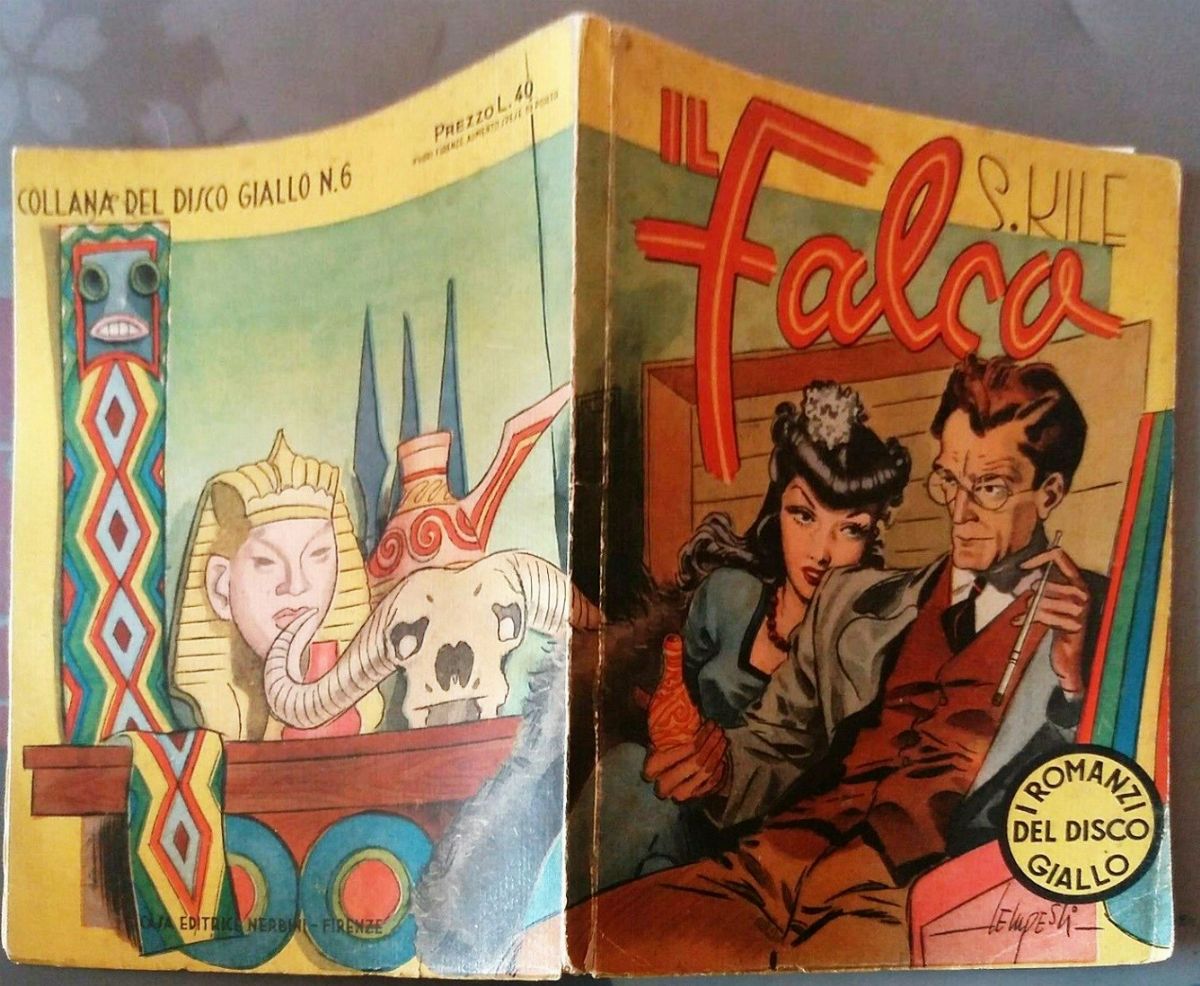 Mario Tempesti - Il Falco - matita, china e acquerello su cartoncino