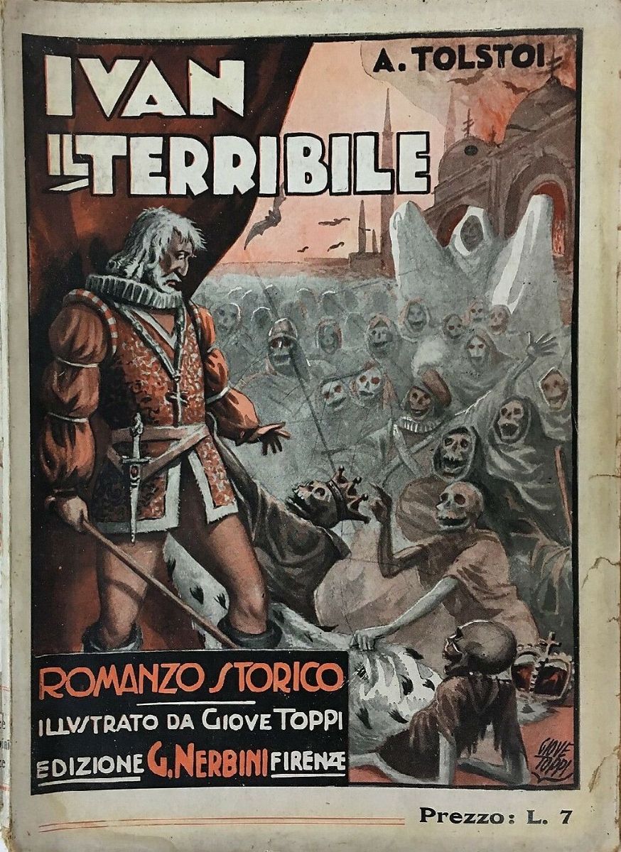 Giove Toppi - Ivan il Terribile, matita, china e tempera su cartone