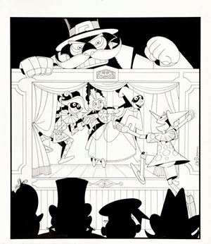 Pinocchio al teatro dei burattini