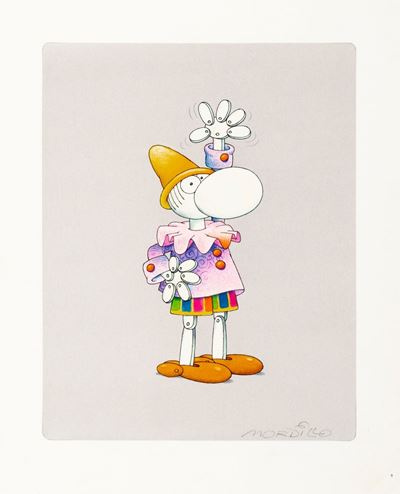 Omaggio a Pinocchio - matita, china, pastelli e tempera su cartoncino