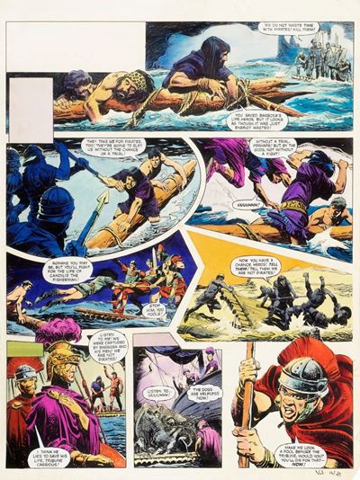 Heros the Spartan - Matita, china e acquerello su cartoncino