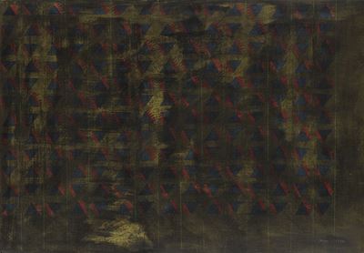Decorazione, tecnica mista su carta