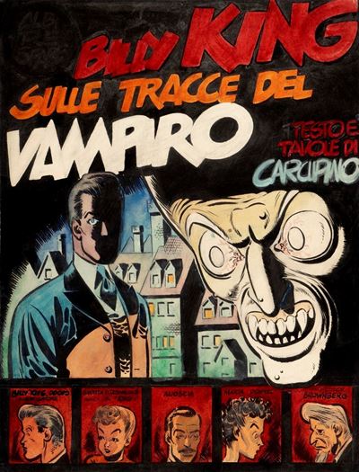 Billy King, sulle tracce del vampiro - matita, china e tempera su cartoncino