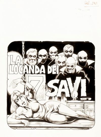 La locanda dei sette savi - Originale di copertina
