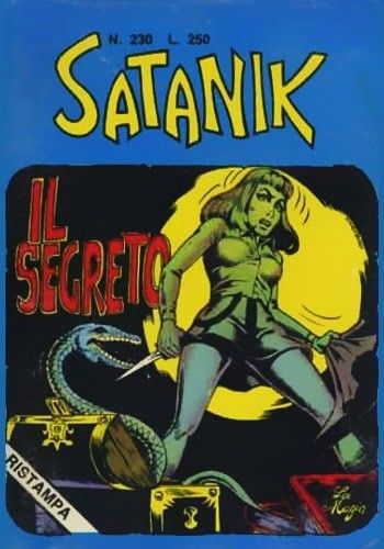 Luigi Corteggi - Satanik - Il segreto, matita e china su cartoncino