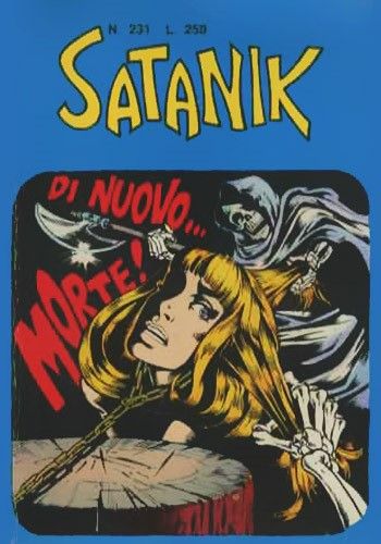 Luigi Corteggi - Satanik - Di nuovo...morte!, matita e china su cartoncino