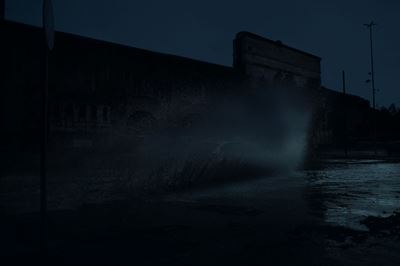 Effetto Notte, Porta Maggiore, Roma - Stampa digitale su carta baritata fine art Hahnemuhle
