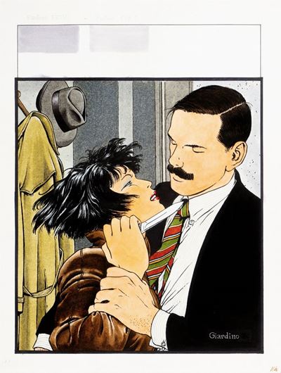 Shit City - matita, china e acquerello su cartoncino, 1984