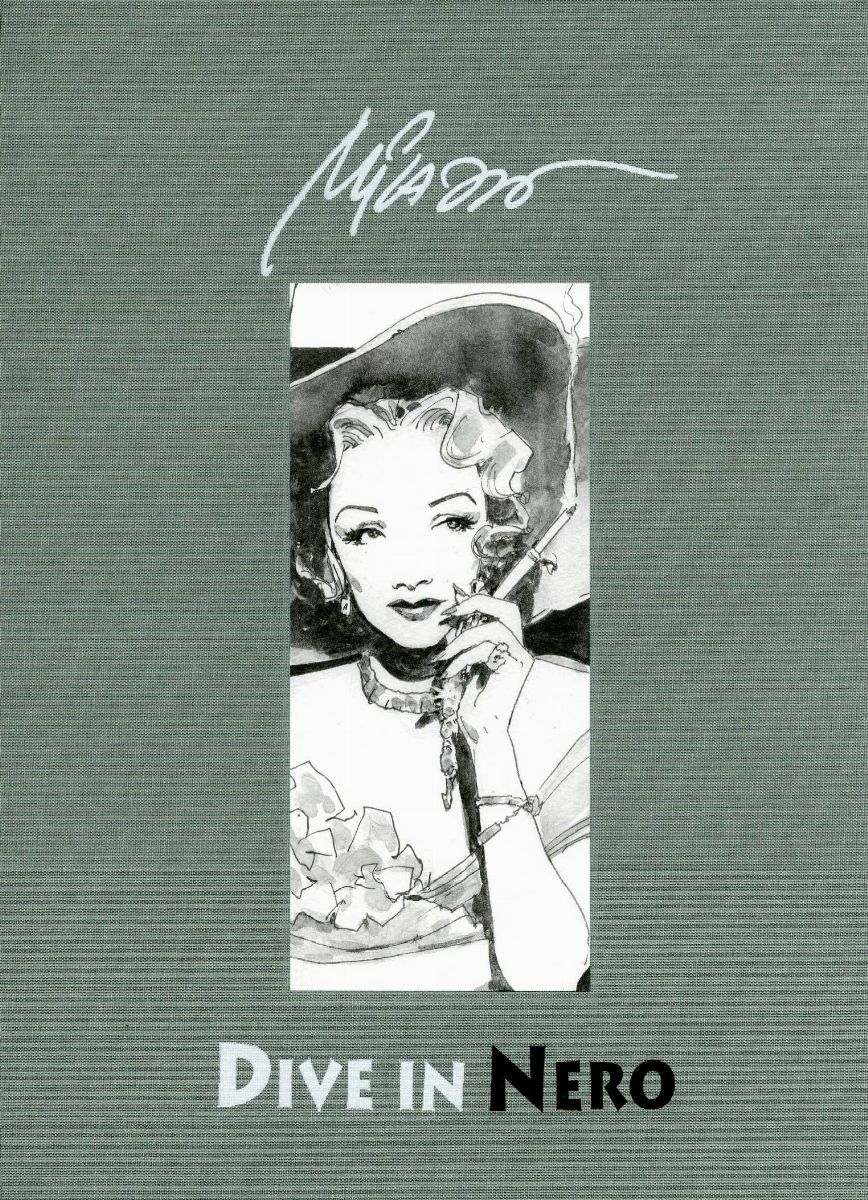 Ivo Milazzo - Marlene Dietrich - Matita, china e acquerello su cartoncino