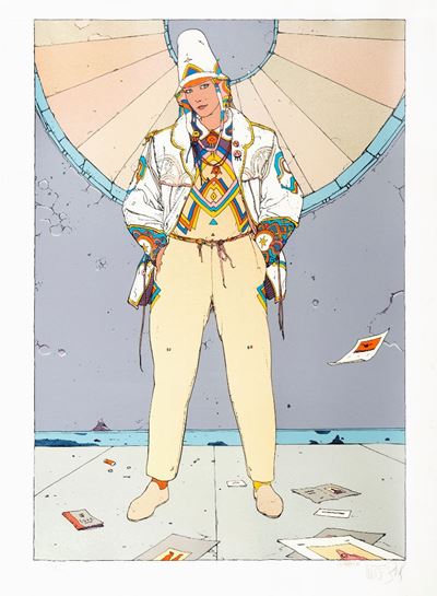Starwatcher I, serigrafia su cartoncino, 1986