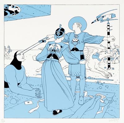 Le Sphinx, serigrafia su cartoncino, 1998