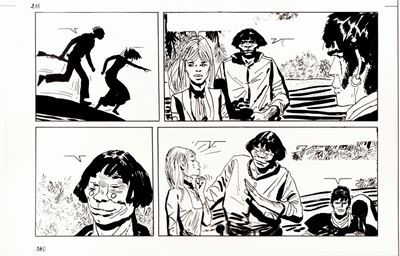 Corto Maltese, Per colpa di un gabbiano, stampa su lucido, 1970