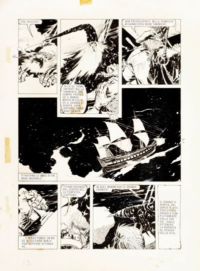 Robin delle stelle - La domanda, matita e china su cartoncino