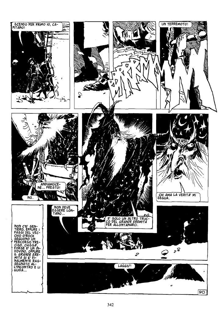 Enrique Breccia - Robin delle stelle - La domanda, matita e china su cartoncino