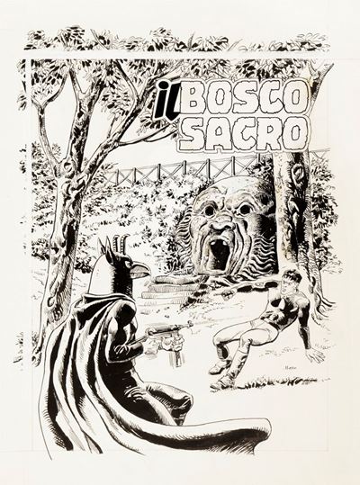 Mister No - Il bosco sacro, matita e china su cartoncino