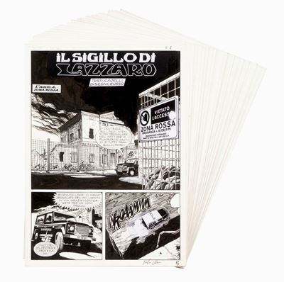 Dampyr - Il sigillo di Lazzaro, matita e china su cartoncino
