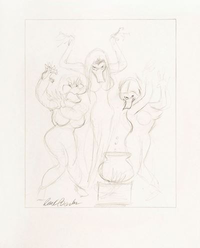 The Witches of Salem, matita su carta, 1979