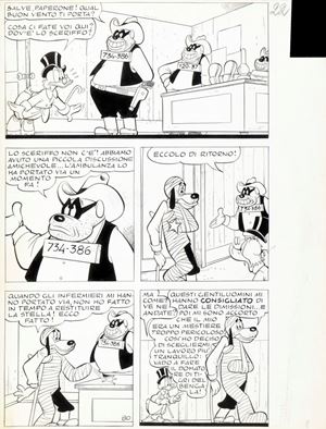 Paperino sceriffo in scatola