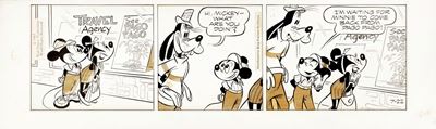 Striscia giornaliera di Mickey Mouse del 22 luglio 1967