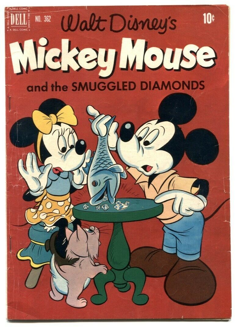 Bob Grant - Topolino e i contrabbandieri di gioielli, matita, pastelli e china su carta