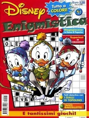Laura Molinari - Copertina originale per 'Disney Enigmistica' n. 91, matita e china su cartoncino
