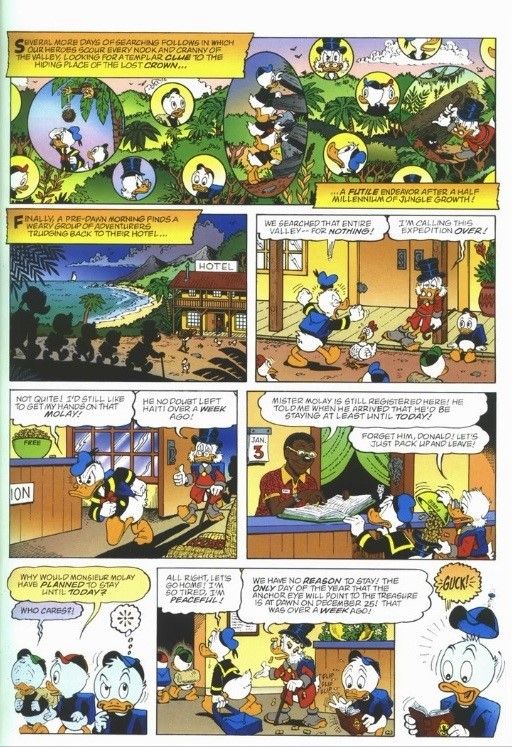 Don Rosa - Zio Paperone - La corona dei re crociati, matita e china su cartoncino
