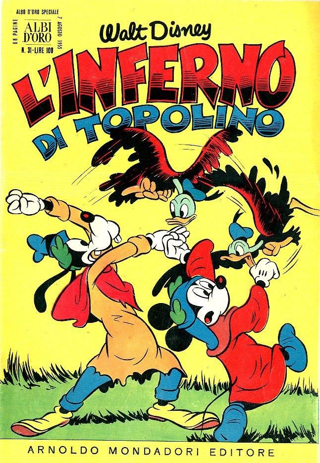 Michele Rubino - L'Inferno di Topolino - matita e china su cartoncino